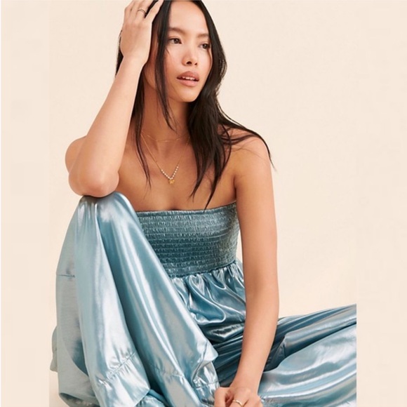Free People Julie Metallic Jumpsuit - Picture 2 of 10